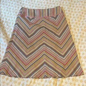 Chevron Multicolored Skirt